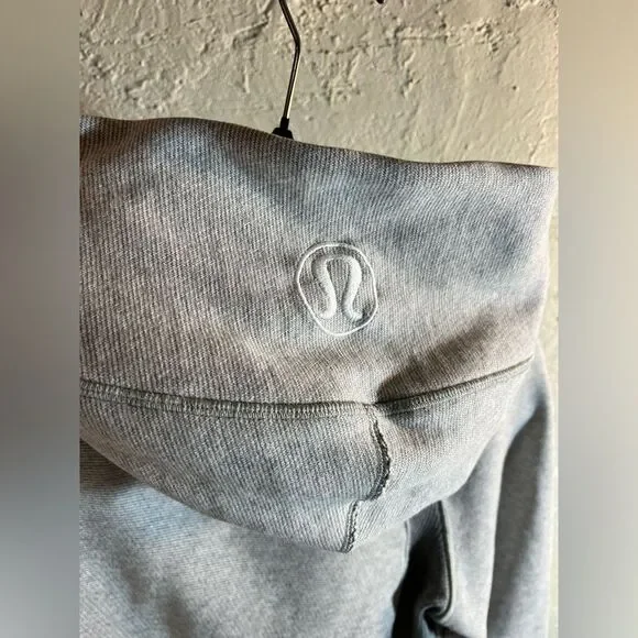 Lululemon Athletica Scuba Gray Zippered Fitted Hoodie 6 Sweatshirts & Hoodies
